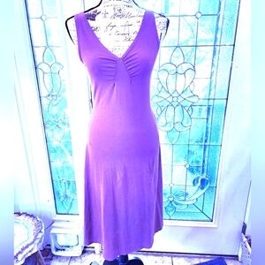 3 Dots Fit & Flare Mauve Dress S